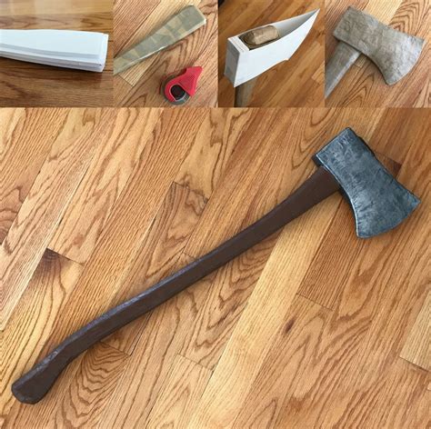 diy axe prop|halloween axe prop.